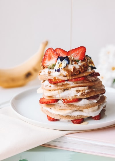 Strawberry bread plate
